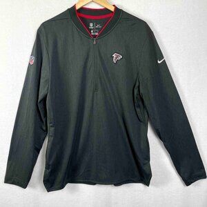 NFL Atlanta Falcons Nike On Field Apparel 1/4 Zip Dri-Fit Pullover Mens Size L